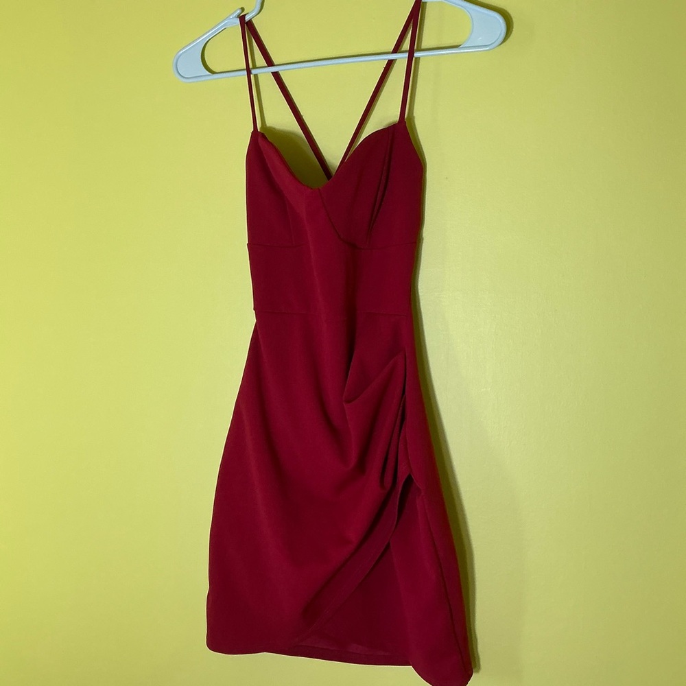 Y2k Party Prom Mini Red Dress